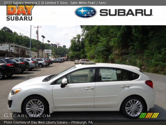 2012 Subaru Impreza 2.0i Limited 5 Door in Satin White Pearl