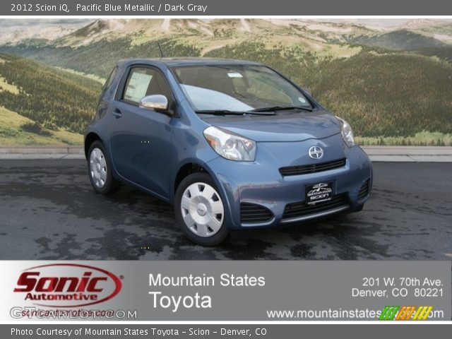 2012 Scion iQ  in Pacific Blue Metallic