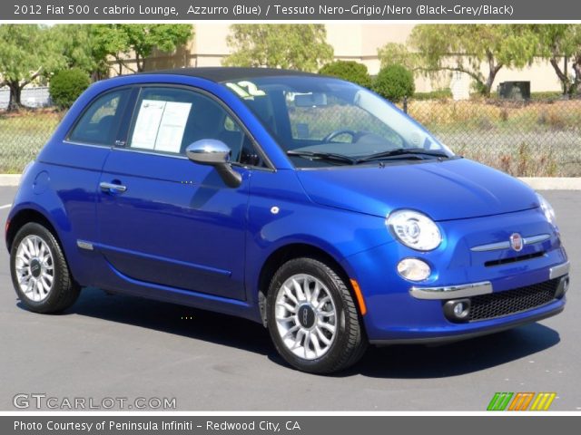 2012 Fiat 500 c cabrio Lounge in Azzurro (Blue)