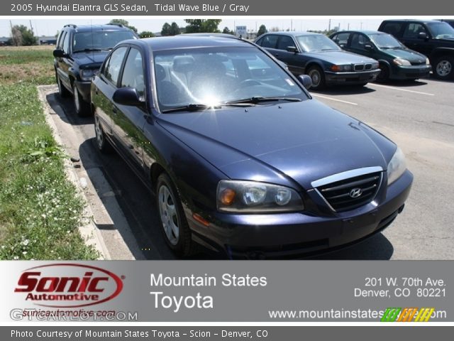 2005 Hyundai Elantra GLS Sedan in Tidal Wave Blue