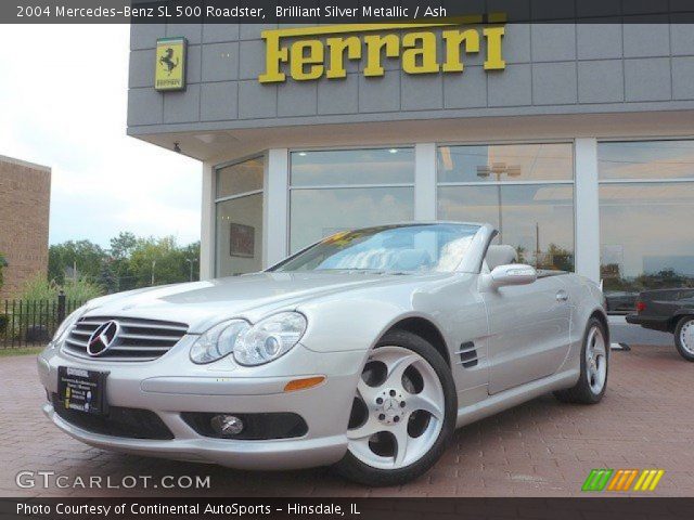 2004 Mercedes-Benz SL 500 Roadster in Brilliant Silver Metallic