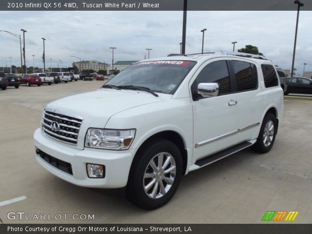 2010 Infiniti QX 56 4WD in Tuscan White Pearl