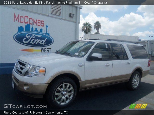 2012 Ford Expedition EL King Ranch in White Platinum Tri-Coat