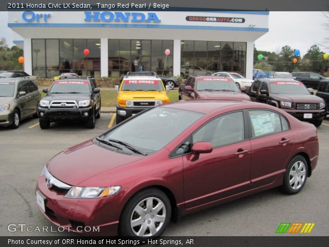 2011 Honda Civic LX Sedan in Tango Red Pearl
