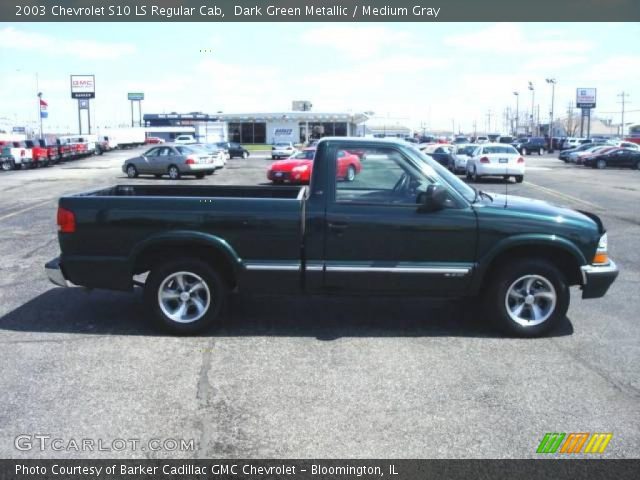 2003 Chevrolet S10 LS Regular Cab in Dark Green Metallic
