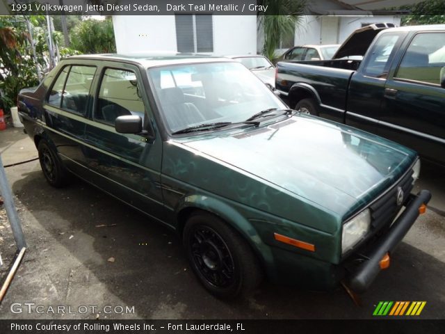 1991 Volkswagen Jetta Diesel Sedan in Dark Teal Metallic