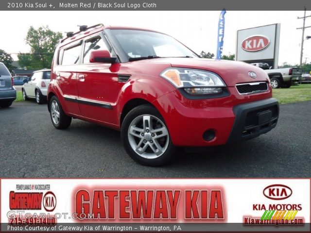 2010 Kia Soul + in Molten Red