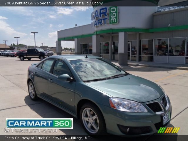 2009 Pontiac G6 V6 Sedan in Silver Green Metallic