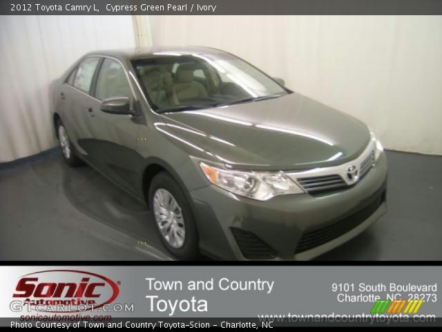 2012 Toyota Camry L in Cypress Green Pearl