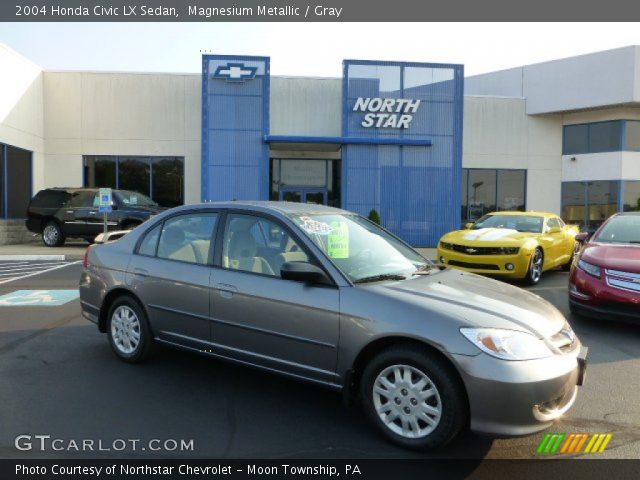 2004 Honda Civic LX Sedan in Magnesium Metallic
