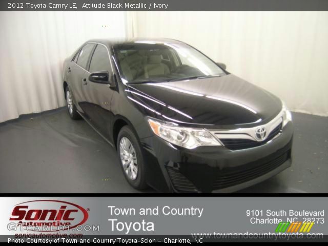 2012 Toyota Camry LE in Attitude Black Metallic