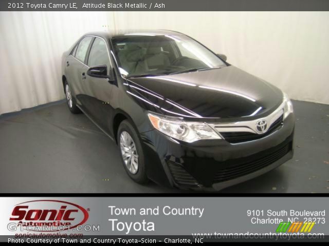 2012 Toyota Camry LE in Attitude Black Metallic
