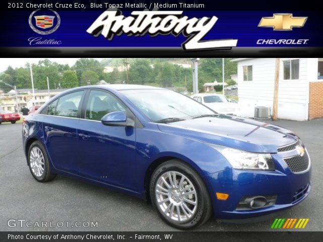 2012 Chevrolet Cruze Eco in Blue Topaz Metallic