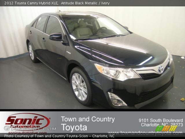 2012 Toyota Camry Hybrid XLE in Attitude Black Metallic