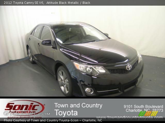 2012 Toyota Camry SE V6 in Attitude Black Metallic
