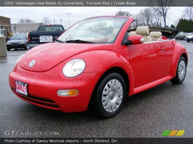 2005 Volkswagen New Beetle GL Convertible in Tornado Red