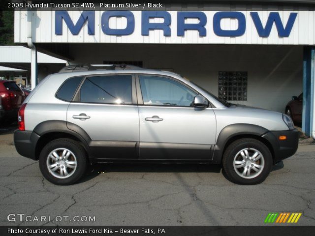 2008 Hyundai Tucson SE 4WD in Platinum Silver