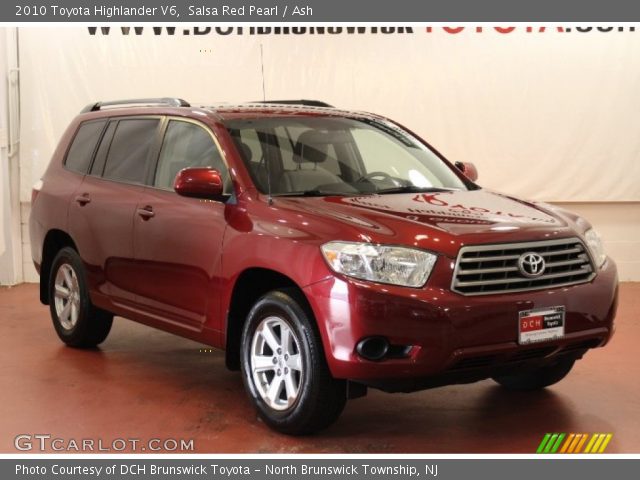 2010 Toyota Highlander V6 in Salsa Red Pearl