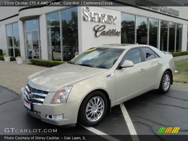 2009 Cadillac CTS 4 AWD Sedan in Gold Mist