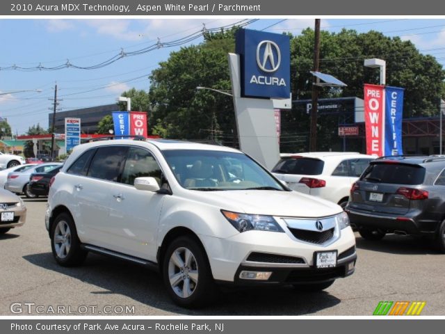 2010 Acura MDX Technology in Aspen White Pearl