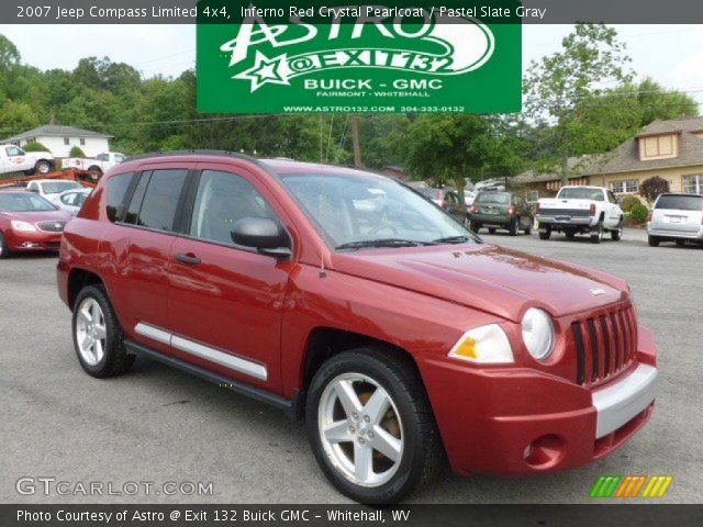 2007 Jeep Compass Limited 4x4 in Inferno Red Crystal Pearlcoat