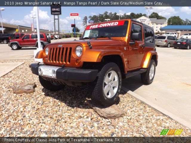 2010 Jeep Wrangler Sahara 4x4 in Mango Tango Pearl