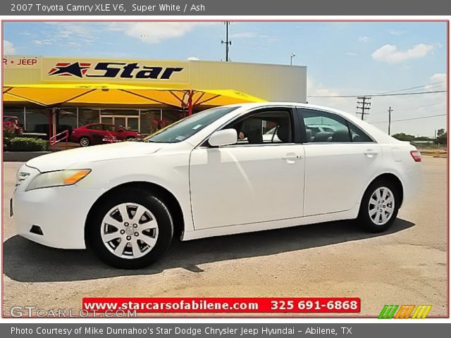 2007 Toyota Camry XLE V6 in Super White