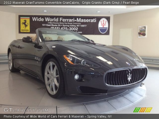 2012 Maserati GranTurismo Convertible GranCabrio in Grigio Granito (Dark Grey)