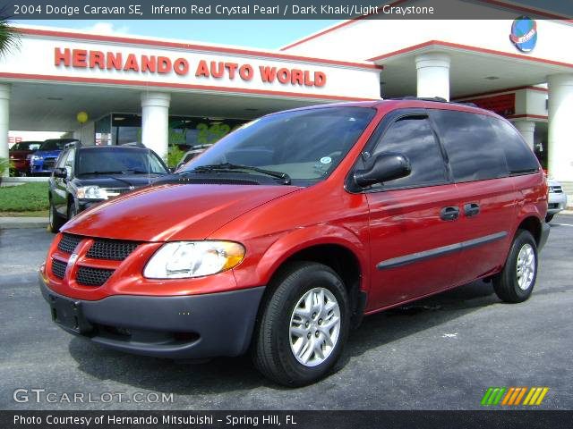 2004 Dodge Caravan SE in Inferno Red Crystal Pearl