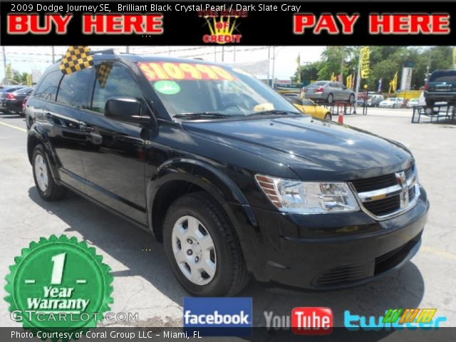 2009 Dodge Journey SE in Brilliant Black Crystal Pearl