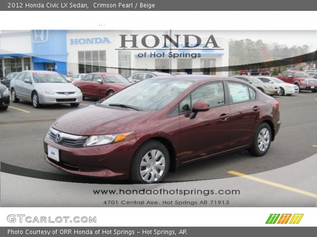 2012 Honda Civic LX Sedan in Crimson Pearl