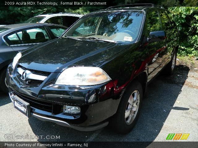 2009 Acura MDX Technology in Formal Black