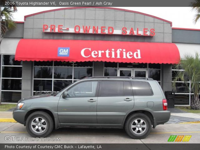 2006 Toyota Highlander V6 in Oasis Green Pearl