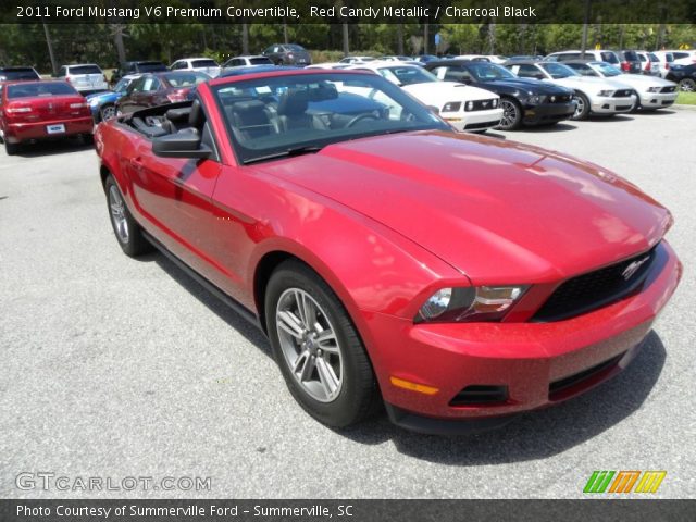 2011 Ford Mustang V6 Premium Convertible in Red Candy Metallic