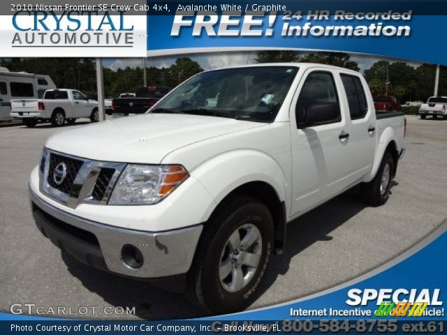 2010 Nissan Frontier SE Crew Cab 4x4 in Avalanche White