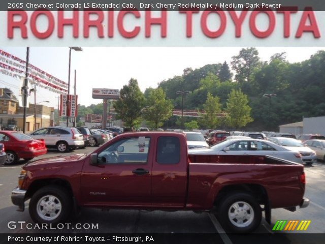 2005 Chevrolet Colorado LS Extended Cab in Dark Cherry Red Metallic