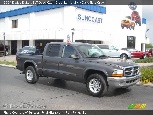 2004 Dodge Dakota SLT Quad Cab in Graphite Metallic