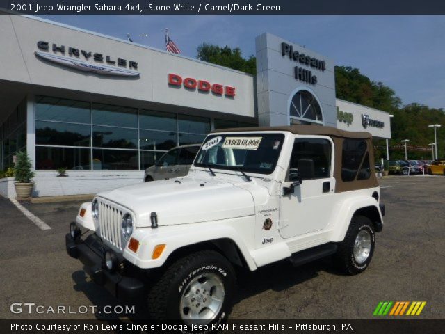 2001 Jeep Wrangler Sahara 4x4 in Stone White