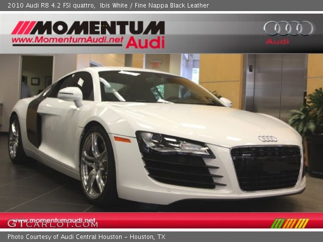 2010 Audi R8 4.2 FSI quattro in Ibis White