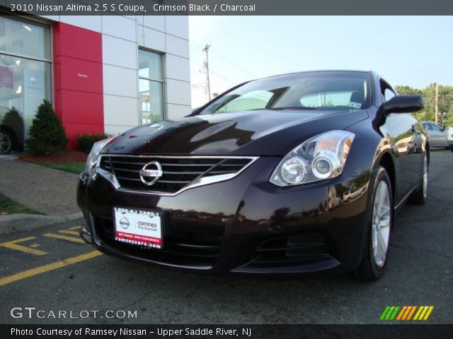 2010 Nissan Altima 2.5 S Coupe in Crimson Black