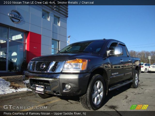 2010 Nissan Titan LE Crew Cab 4x4 in Smoke Metallic