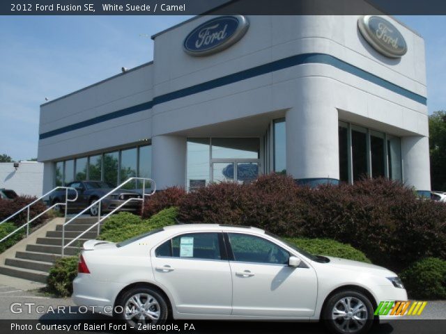 2012 Ford Fusion SE in White Suede