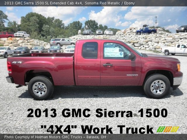 2013 GMC Sierra 1500 SL Extended Cab 4x4 in Sonoma Red Metallic