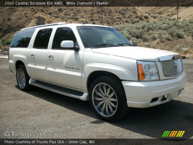 2003 Cadillac Escalade ESV AWD in White Diamond
