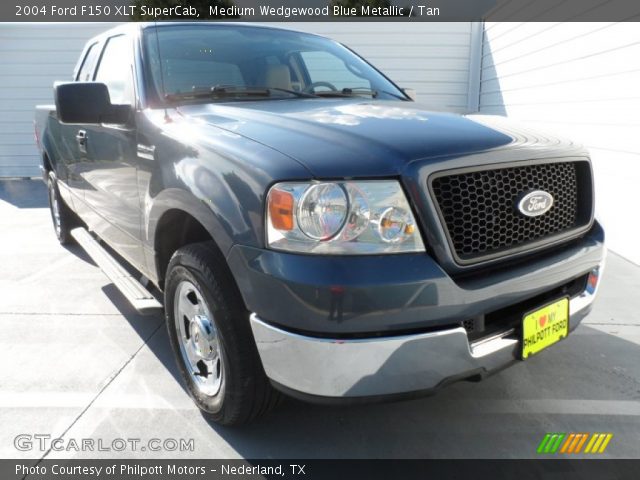 2004 Ford F150 XLT SuperCab in Medium Wedgewood Blue Metallic