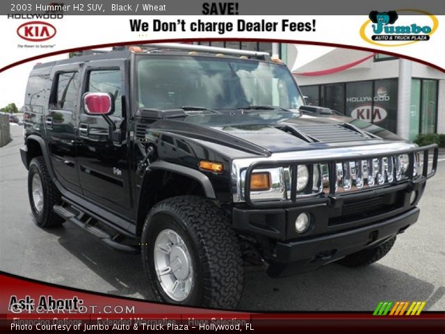 2003 Hummer H2 SUV in Black