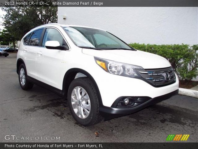 2012 Honda CR-V EX-L in White Diamond Pearl