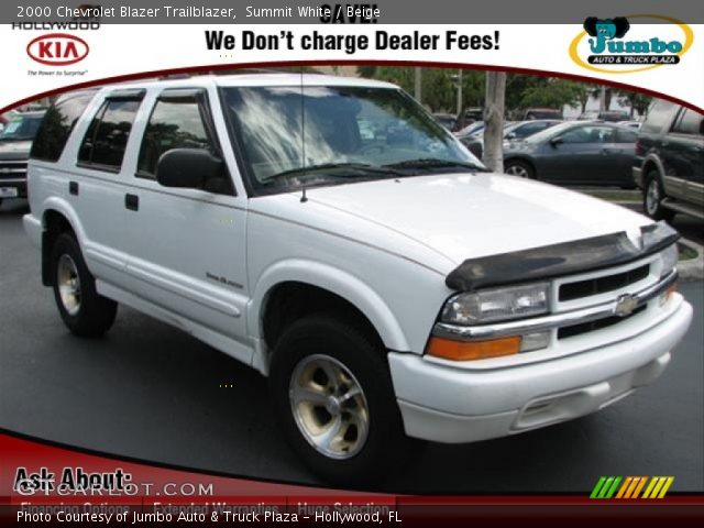 2000 Chevrolet Blazer Trailblazer in Summit White