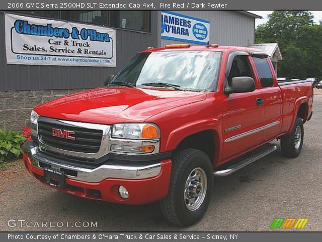 2006 GMC Sierra 2500HD SLT Extended Cab 4x4 in Fire Red
