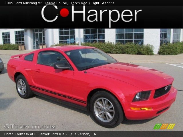 2005 Ford Mustang V6 Deluxe Coupe in Torch Red